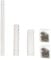 Straight Line 168 Inch Cord Hider Kit, Raceway for Sumaote Permanent Outdoor Lights, Hide Wall Mount Cables, Screw Mount, 0.8 Inch W x 0.2 Inch H, White