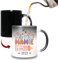 HALUMI Mug Magique Pour Super Mamie - Tasse Originale Future Mamie En Cours - Idée Cadeau Pour Annonce Grossesse Enceinte Bébé Fête Des Grand Mères Noël Anniversaire - Mug En Ceramique 330ml