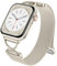 CeMiKa Metal Bracelet Compatible avec Apple Watch Bracelets 46mm 45mm 44mm 42mm 49mm, Magnétique en Maille avec Inoxydable pour iWatch Ultra Ultra 2 Series 10 9 8 7 6 5 4 3 SE, Lumière des étoiles