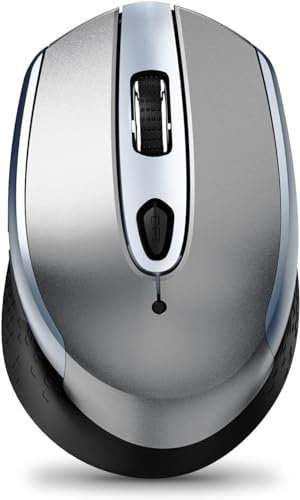 RaceGT Maus Kabellos USB A, Ergonomische 2,4 GHz Funkmaus mit USB Empfänger Silent Computer Maus 3 Einstellbare DPI Wireless Mouse mit EIN Aus Schalter für Laptop PC Notebook