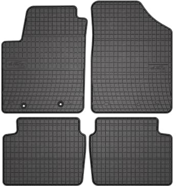 Wielganizator SolidPRO Gummimatten passend für Hyundai i10 I (2007-2013) | Qualität: Premium - Genaue Passform, rutschfest 4-teilig Fußmatten- Schwarz