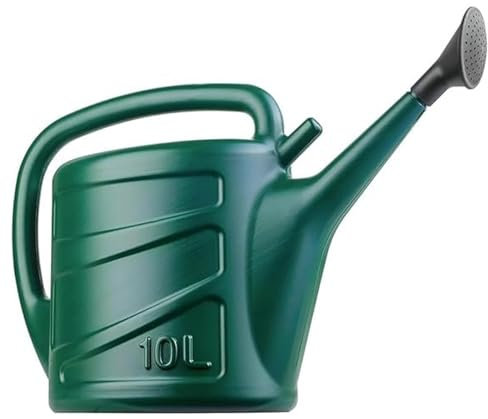10L Green Rose Watering Can – Outdoor & Indoor Garden Watering Can with Detachable Rose Sprinkler Head & Long Spout – Ideal for Houseplants, Flowers & Vegetable Gardens by Zinnia