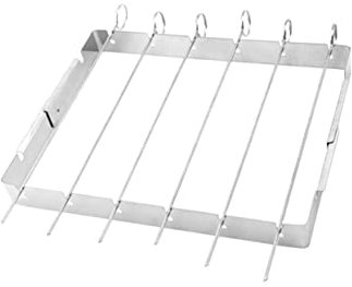 PNAJFUEL Barbecue Portatile in Acciaio Inossidabile - Strumento da Cucina Pieghevole per Esterni con Forchetta per Grigliare, Spiedini per Kebab