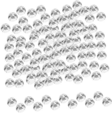 HOMSFOU 1440Stücke Hotfix Strasssteine für DIY Bastelarbeiten Glassteine zum Aufbügeln für Kleidung Schuhe Taschen und Mehr Glänzende Dekoration Klassischer Farbe