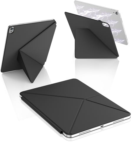 KVTVOU Hülle für iPad A16 11. Generation, iPad 10. Generation, Schwarz