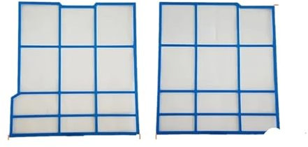 ADMPSXIC Ensemble de filtres for climatiseur Gauche 31,5 x 29,8 cm, Droit 31,5 x 28,5 cm, Compatible avec Hitachi, Ancienne Machine(A 31.5 x 29.8 28.5)
