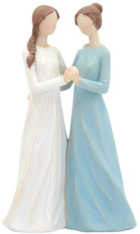 Fakcrkun Sister Gifts for Best Friends, Sister Figurines for Best Friends & Women, Sisters Statue Desktop Ornament, Friendship Gift for Women Sister Besties