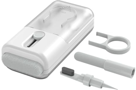 Toyvian 1 Satz Kopfhörer Reinigungsbürste Weiß mit Abs, Pc, Nylon