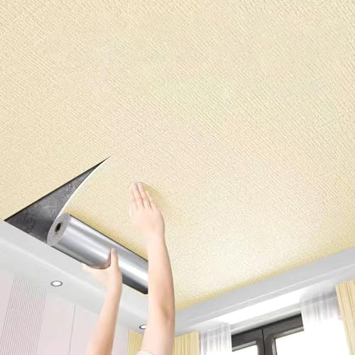 Cammeciso Dekorative Deckenfliesen,Selbstklebende Deckenplatten,Deckenverkleidung Feuchtraum,Dekoren Deckenpaneele,Leichtgewichtig,FüR Die Wand Decke TüR Vom Studio BüRo