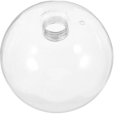 Hemobllo G9 Glass Lamp Shade Replacement Clear Glass Globe Light Shade for Pendant Lamp and Ceiling 3.94 in Round Light for Bulb Protection and Decoration