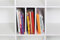 Kallax Expedit Regal Einsatz Schallplatten Aufbewahrung Schallplattenregal Vinyl Regaleinsatz vertikale Regalteilung auch für Bücher Fachteiler für 3 Einzelfächer 33,5 x 33,5 x 31 cm Weiß