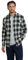 Mountain Warehouse Trace Mens Flannel Long Sleeve Shirt - Lightweight & Breathable Casual Checks Shirt in 100% Cotton with Buttoned Front Pockets - for Travel & Walking Dark Green XS