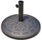 Outsunny Sonnenschirmständer aus Harz 14kg Schirmständer Griffe, Rund Schirmhalter, Schirmgewicht für Sonnenschirm 38mm/48mm Rohrdurchmesser, für Balkon, Terasse, Garten, Bronze
