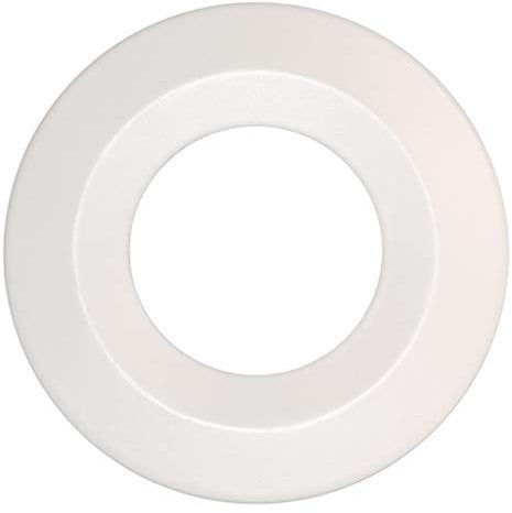 Luceco Fixed Bevelled Bezel for FType Downlights, Matt White Alloy Steel