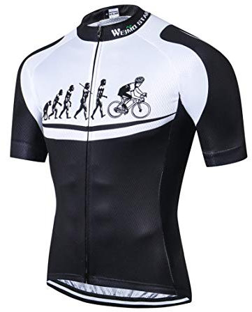 Camiseta de MTB para Hombre Ciclismo de Manga Corta Bicicleta con Cremallera Ropa de Carretera de montaña Camisas Superiores de Bicicleta Jersey de Ciclo de Carreras Hombres Montando Negro M