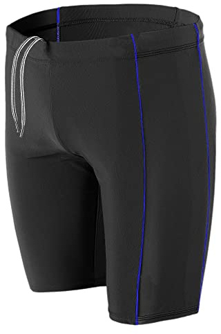 Aquarti Herren Lange Badehose | mit Kontrast-Paspel Jammer