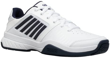 K-Swiss Performance Men's Zapatilla Court Express Tennis Shoe, White/Navy, 12 UK