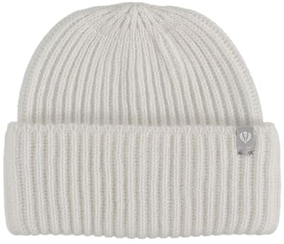 FRAAS Damen Mütze aus Kaschmir - 24 x 20 cm - warme Beanie mit Rippenmuster
