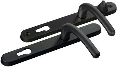 FAB & FIX Balmoral 92/62 Lever/Lever Snib UPVC Furniture - Black