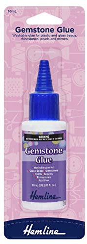 Hemline Gemstone Adhesive Water-Based Washable Glue 60ml