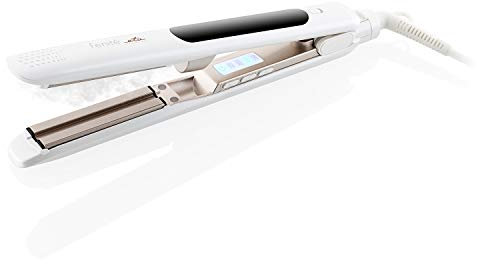 ETA Glättteisen Fenite I 40 W I Max. Temperatur 220 °C I Dampffunktion I Display I Temperaturregelung (4 Stufen) I Keramikplatten mit Turmalin I Reiseetui