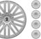 Sparco Radzierblenden Bergamo - 14-Zoll - Silber - Satz mit 4 Stück