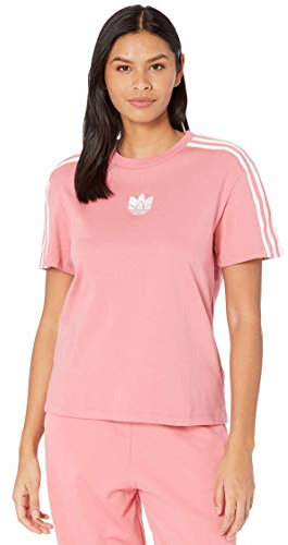 adidas 3-D Trefoil Loose Tee Hazy Rose SM