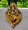Wonder Care Lord Ganesha Metall-Idol-Figur für Zuhause, Tempel Mandir – Ganesh-Statue für Ganesh Chaturthi – Hindu-Gott, indische Pooja-Dekoration – Ganpati-Idol, Geschenk, Blatt Ganesha