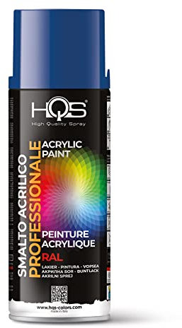 HQS Bombe de peinture acrylique, couleurs Ral (Ral 5010 - Bleu gentiane)