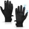 Girebae Warm Winter Gloves, Windproof Waterproof Touchscreen Running Gloves, Non-Slip Elastic Cuff Thermal Gloves for Men Women Running Driving Cycling Climbing Hiking (Black, M)