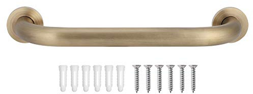 Badewannengriff Messing, Haltegriff Matt Golden, 30cm 12in Duschwanne Sicherheits-Haltegriff, für Senioren, Innen-/Außenhilfsgriff zum Küche Schlafzimmer Badewanne und Schritte