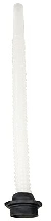 Beccuccio per tanica, 43 mm, universale, lungo, in plastica, con filtro, flessibile, per tanica di benzina in metallo, 10 l, 20 l