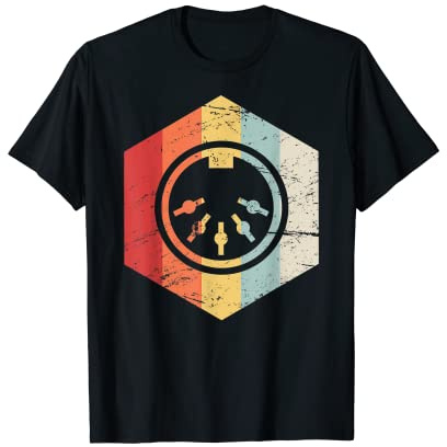 Retro Vintage Synthesizer MIDI T-Shirt