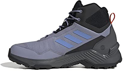 adidas Men's Eastrail 2.0 Mid RAIN.RDY Waterproof Hiking Shoes, Silver Violet/Blue Fusion/Core Black, 11.5 UK