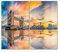 DEQORI Herdabdeckplatten Glas | 2er Set 60x52 cm | Motiv Tower Bridge und Themse | Ceranfeld Abdeckplatten in Küche | Herd-Abdeckungen universal | Glasplatten & Schneidebretter für Kochplatte