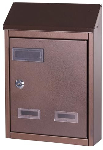 Briconess.com Cassetta Postale in Ferro battuto23x9xH29 cm Brixo Nero/Rame