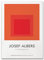 XCPORA Josef Albers Poster Josef Albers Wandkunstausstellung Farbverlauf quadratische Drucke Josef Albers Leinwand Malerei Wohnkultur Bild 50x70cmx1 ohne Rahmen