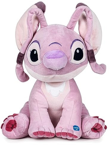 Peluche per bambini, Disney, pupazzo con suono (40 cm, Angel)