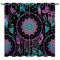YUANZU Traum Catcher Vorhänge Tribal Boho Chic Federn Mond Ösen Gardinen mit Blickdichte Vorhang Kälteschutz Blackout Curtain Wohnzimmer Schlafzimmer Verdunkelung Fenster, 2 Stück, H 245 x B 200 cm