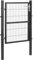 Wiesenfield WIE-GG-120S Gartentor 105 x 170 cm Stahl (pulverbeschichtet) Metall-Gartentür Schloss und 3 Schlüssel Montage am Boden oder in Beton Zauntor Stabmattenzaun-Tor