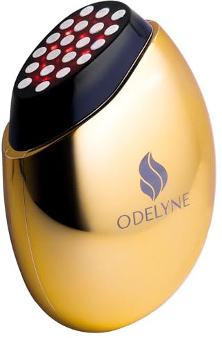 ODELYNE® Radiofrequenz-Gerät für das Gesicht: Hautstraffung mit 20 RF-Modulen und Mikrostrom EMS Technologie, Stempel- und Gleitmodus, NTC-Temperatursensor, 3,5mm Eindringtiefe für Anti-Aging