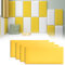 3D-Wandpaneele,Anti-Kollisions-Softpackung, Kindergarten-Softpackung, Wandaufkleber selbstklebend, Tatami-Softpackung, Kinderzimmer-Hintergrundwand-Softpackung (Gelb-4 Stück)