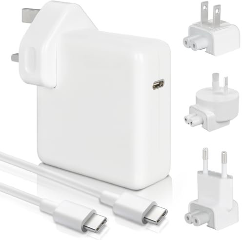 MacBook Pro Charger 61W USB C - Compatible with MacBook Pro 16, 15, 14, 13 Inch MacBook Air 13 Inch, iPad Pro 2021/2020/2019/2018, Include 6FT Type-C to C Charge Cable