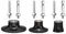 sourcing map 3 Pack 1 2 3 Disc Pad Holder Quick Change Disc 1/4 Shank Holder Mandrel for Die Grinder Sanding and Conditioning Discs, Black