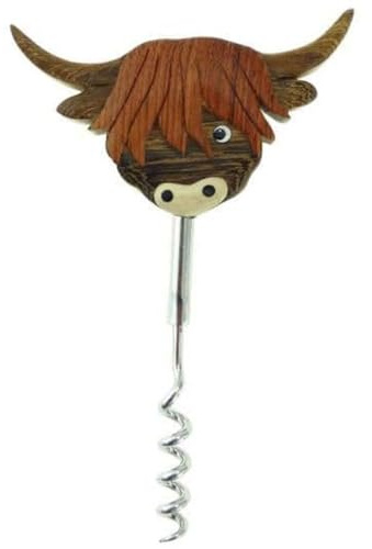 Glen Appin of Scotland Highland Cow Corkscrew AP1876