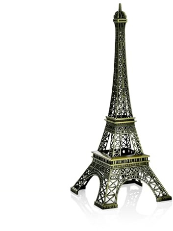 AzureRay Eiffelturm, Eiffelturm Modell aus Metall, Eiffelturm Paris Deko aus Eisen, Sammlerstück, Perfekte Heimdekoration Oder Romantisches Hochzeitsgeschenk (15MC)