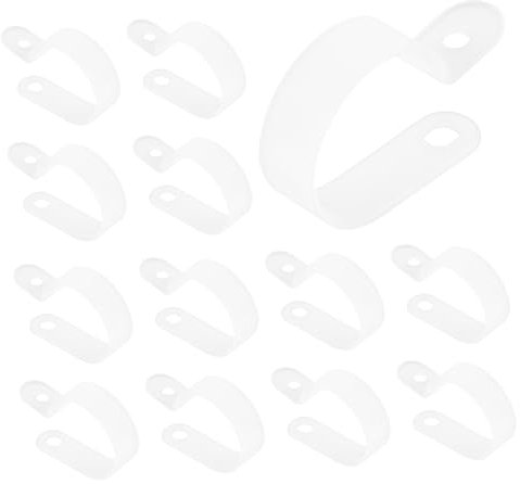 Alipis 20 Stück Pvc Kabelklemmen für Kabel und Drahtführung Schwarz für 21–25mm Kabeldurchmesser Einfach zu Montieren