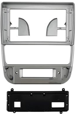 para Peugeot 406 1995-2005 Panel Radio De 9 Pulgadas Instalación De Consola Bisel De Audio Marco Adaptador GPS(Silver Frame)