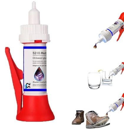 Nimblia 50g Universal Superkleber Starker Kunststoffkleber, Schweißen, Hochfest, ölig, Schweißen Hochfester Ölkleber, Kleben Statt Bohren Extra Stark für Kunststoff Metall Keramik Leder Harz