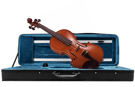 Violinkoffer 4/4 aus Oxford-Stoff - Leichter & Wasserdichter Geigenkoffer mit gepolstertem Innenfutter, Doppelter Reißverschluss & Schultergurt, 78 * 26 * 12,5 cm